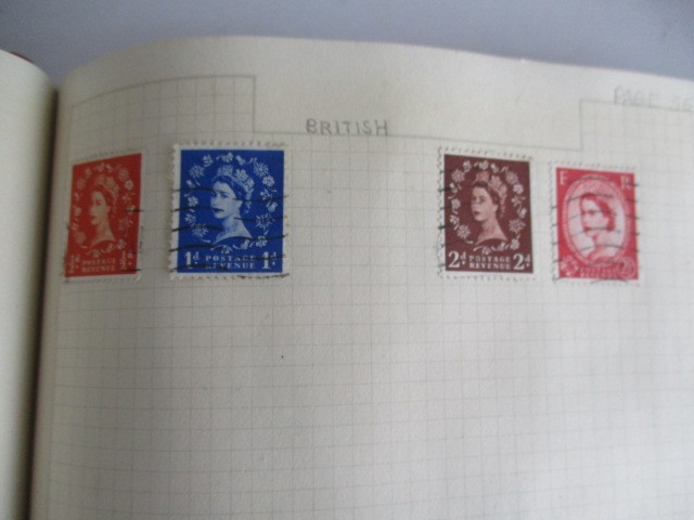 Two albums of various worldwide stamps along with an empty album - Image 19 of 55