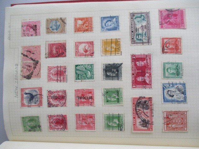 Two albums of various worldwide stamps along with an empty album - Image 12 of 55