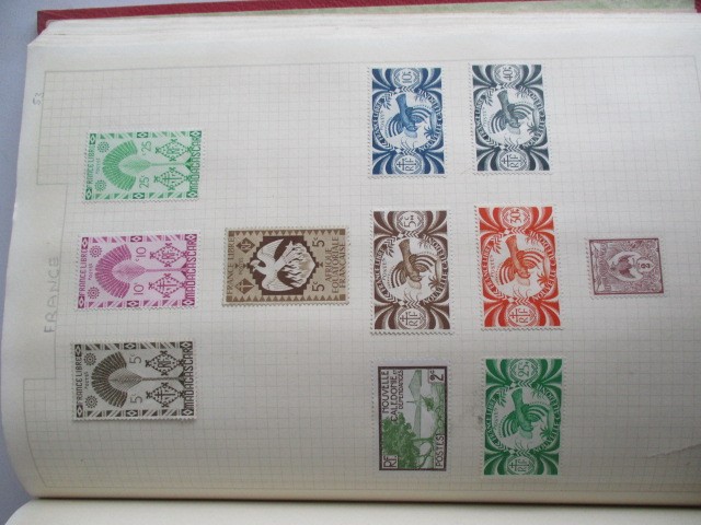 Two albums of various worldwide stamps along with an empty album - Image 33 of 55