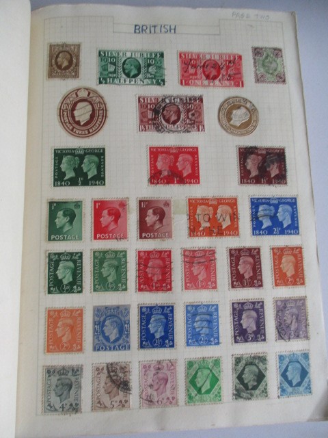 Two albums of various worldwide stamps along with an empty album - Image 3 of 55