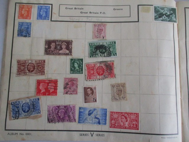 Two albums of various worldwide stamps along with an empty album - Image 54 of 55