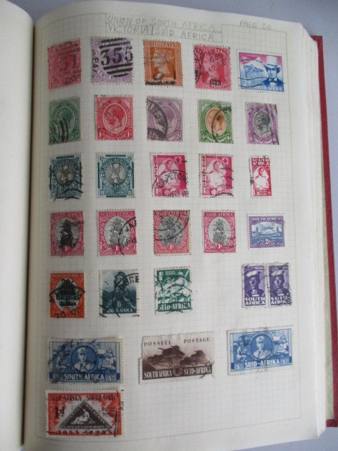 Two albums of various worldwide stamps along with an empty album - Image 17 of 55