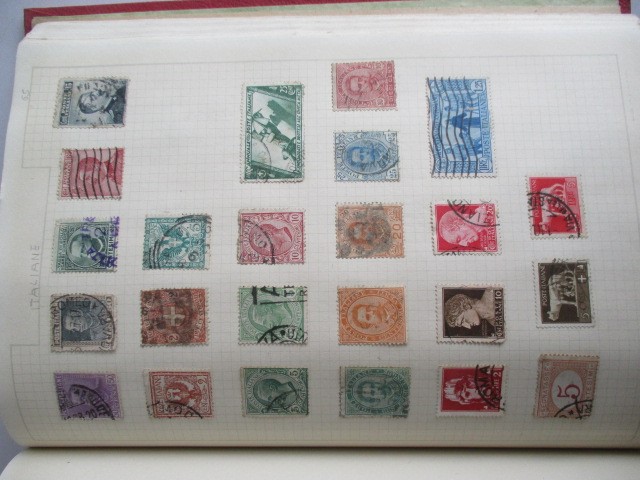 Two albums of various worldwide stamps along with an empty album - Image 36 of 55
