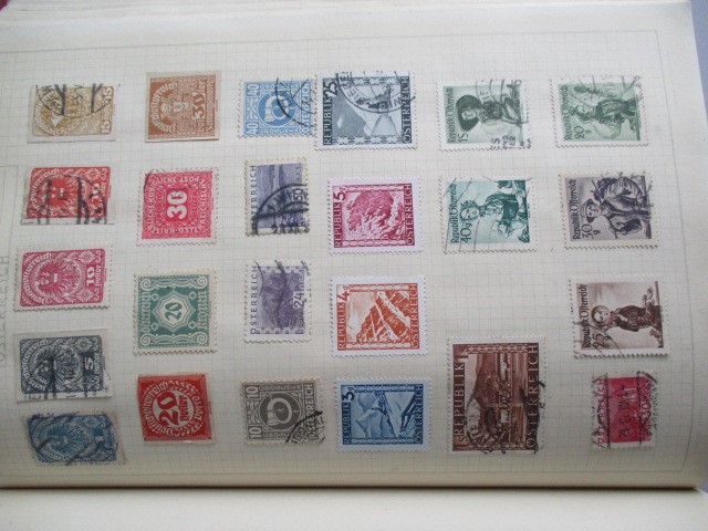 Two albums of various worldwide stamps along with an empty album - Image 22 of 55