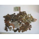 A collection of various coins