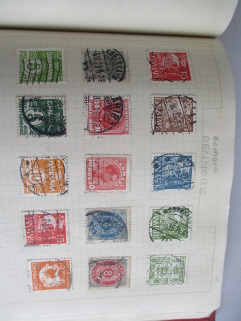 Two albums of various worldwide stamps along with an empty album - Image 29 of 55