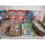 A large collection of Match Attax collectors binders along with loose cards