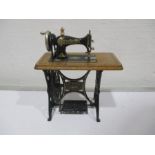 A Bodo Hennig dolls house treadle sewing machine