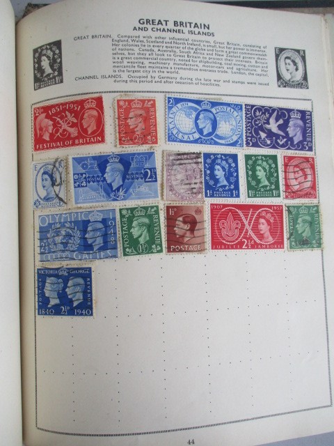 Two albums of various worldwide stamps along with an empty album - Image 47 of 55