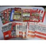A collection of Southampton F.C football programmes, dating mainly from 1969- 1979