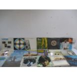A collection of records including ELO, Elton John, Steeleye Span, Jools Holland, Roxy, Supremes etc