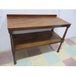 A Victorian mahogany two tier buffet/side table