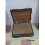 A vintage wooden tool box A/F