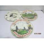 Three Coal Mining commemorative plates