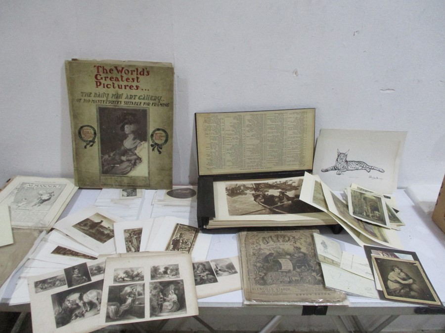 A collection of various prints, Almanac, etc.