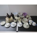 A collection of miscellaneous china and glass, including Wedgwood, Royal Albert etc