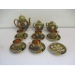 A Japanese style tea set (one cup missing)