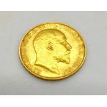 A 1909 half sovereign