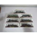 A collection of seven boxed 'collectable locomotives'