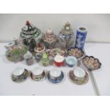 A collection of oriental china