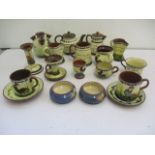 A collection of Torquay ware