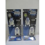 Two new in packet Star Wars Episode 1 R2-D2 Flying action models by Estes