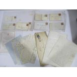 A collection of letters and stamps