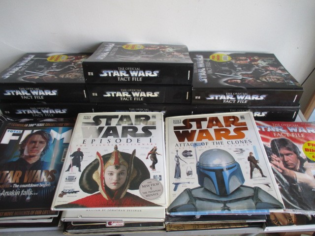 A collection of De Agostini Star Wars Official fact files in binders, magazine 108 signed by