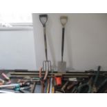 A collection of various garden tools