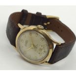 A 9 ct gold Clarex wrist watch