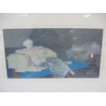 A Russel Flint reclining nude print