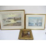 A 'Sunset over Conwy' limited edition print 194/850 by Warren Williams Arch along with a print of