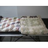 Two vintage bedspreads