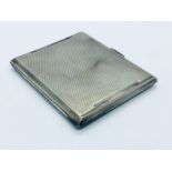 A hallmarked silver cigarette case, 94.3g