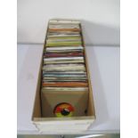 A collection of various 7" singles including Beatles, Bowie, Buddy Holly, Rolling Stones, The