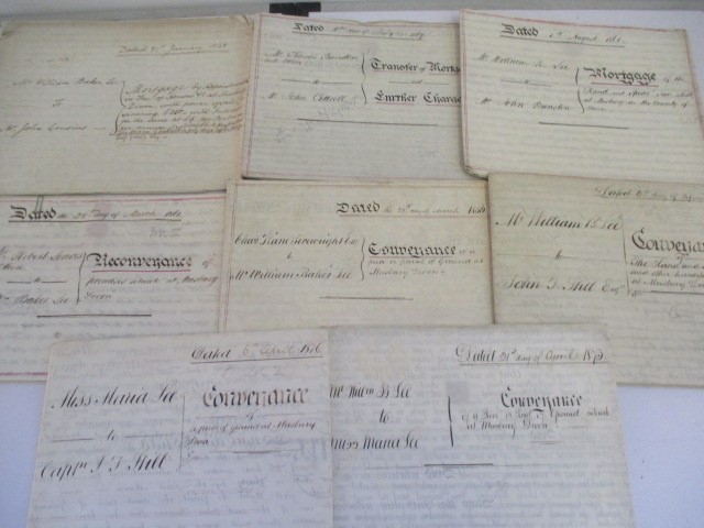 A collection of Musbury indentures between 1848-1876