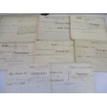 A collection of Musbury indentures between 1848-1876