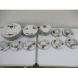 A Royal Worcester Evesham Vale part dinner and tea set