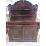 A mahogany chiffonier