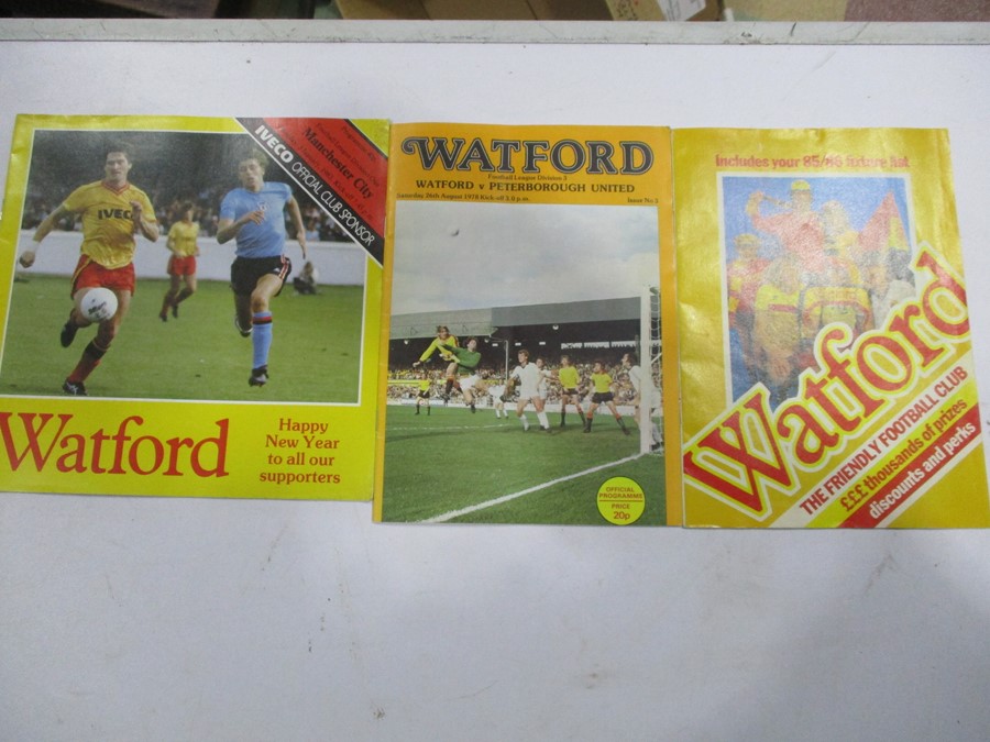 A collection of 1980's Watford Football Club match day programmes - Image 8 of 8