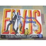 A vintage Elvis Presley film poster " Harem Holiday" 1965