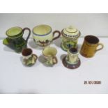 A collection of Torquay ware