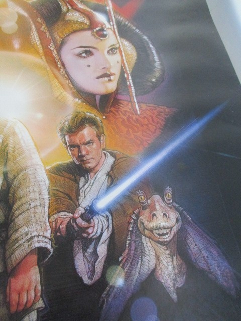 A Star Wars Episode 1 film poster along with a Star Wars Battlefront poster - Image 4 of 7