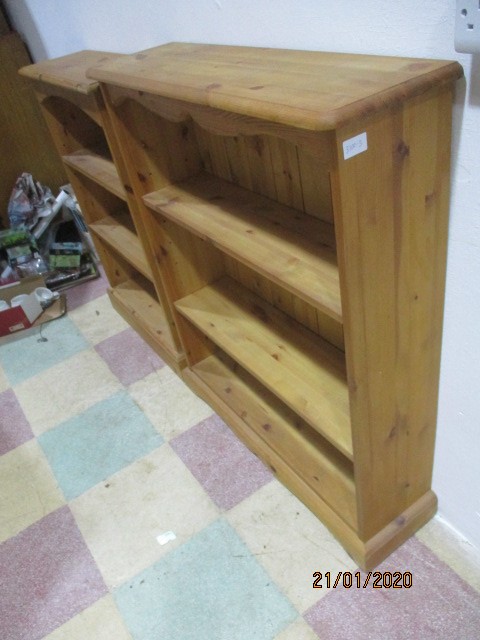 Two pine freestanding bookcases - Image 2 of 6