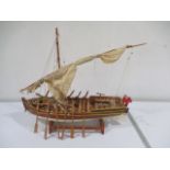 A model of a Nile Gun boat