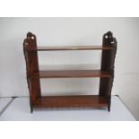 A set of Edwardian hanging shelves