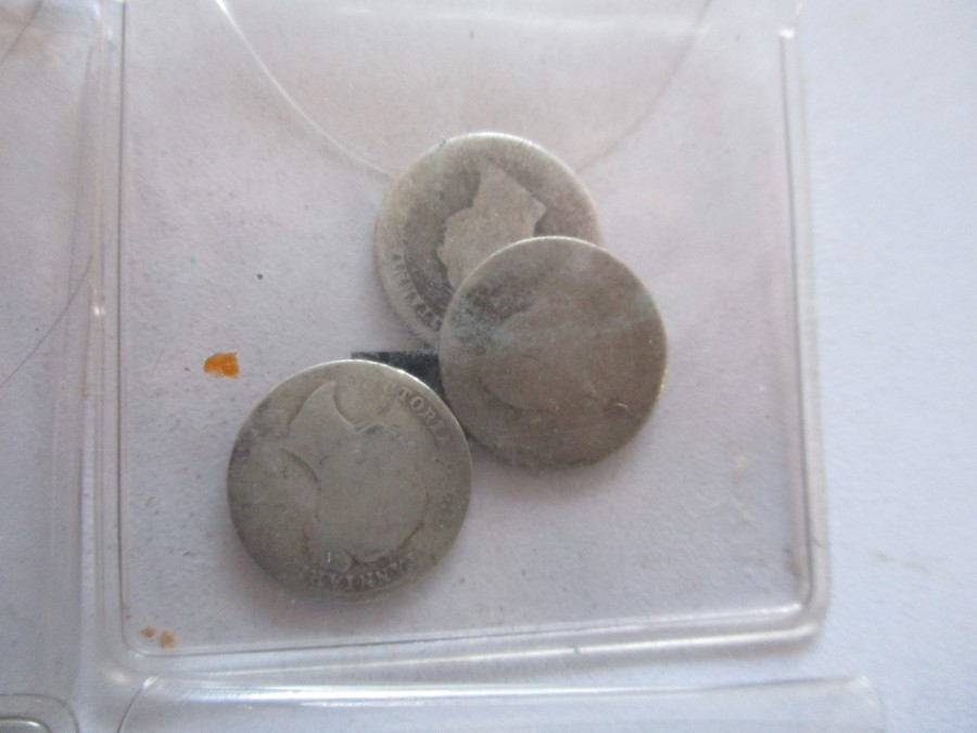 A collection of various coins in a Victorian money box - Image 10 of 11