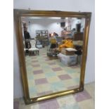 A large gilt mirror, 138cm x 106 cm