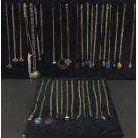 A collection of assorted necklaces