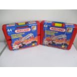 Two boxed Meccano master builder sets